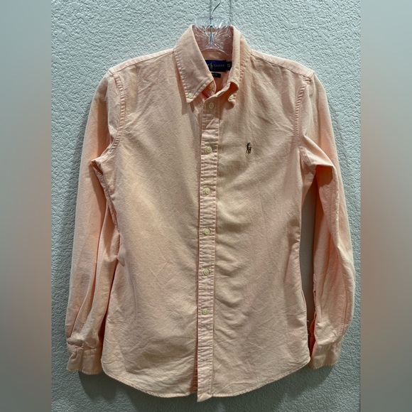 Ralph Lauren Button Down Shirt Coral/Orange - Picture 1 of 5
